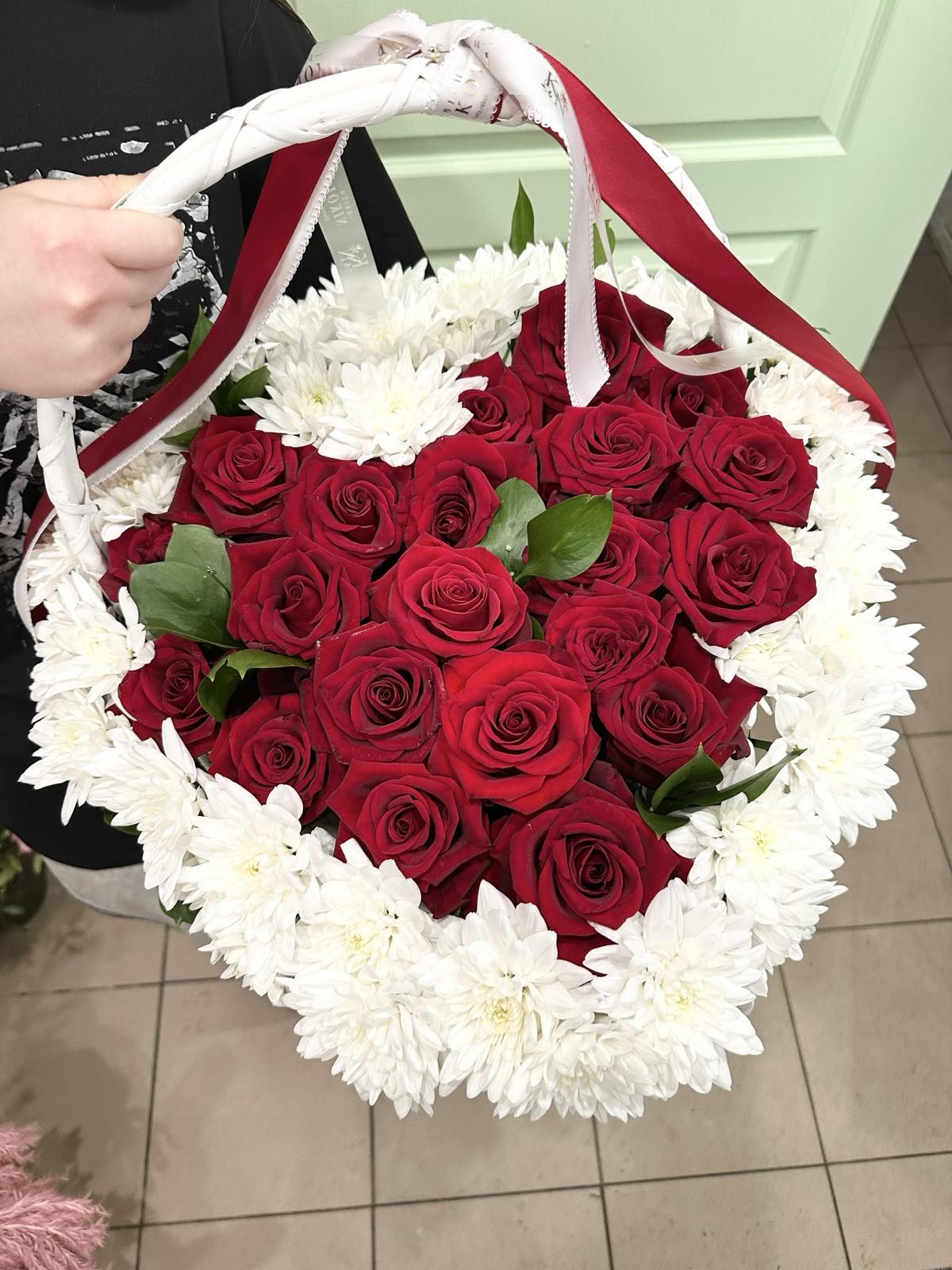 Квітковий кошик "Серце"