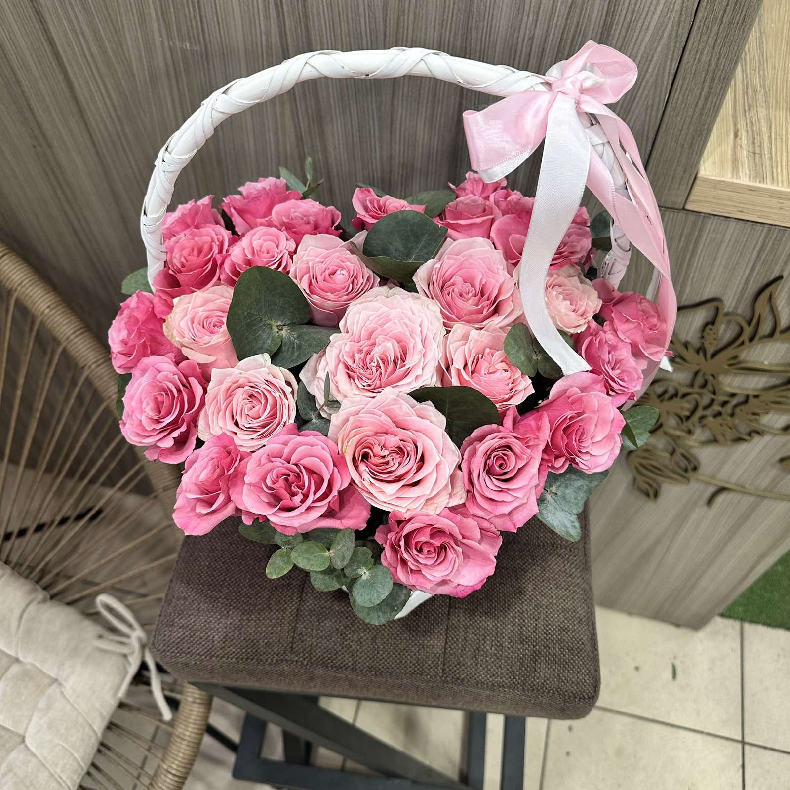 Квітковий кошик "Pink Harmony Basket"