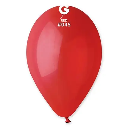 Латексна повітряна кулька  (30см) RED (#045) GEMAR